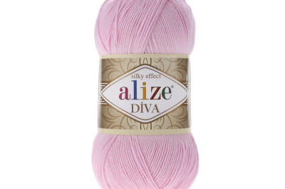 Пряжа Alize Diva (Ализе Дива) 291 розовый