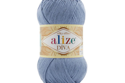 Пряжа Alize Diva (Ализе Дива) 303 светлый джынс