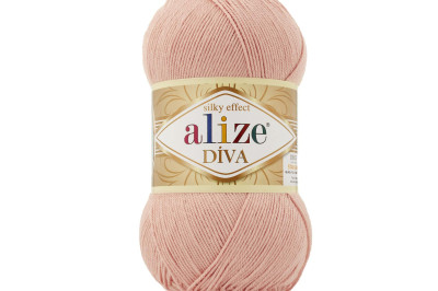 Пряжа Alize Diva (Ализе Дива) 363 светло-розовый