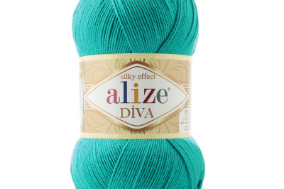 Пряжа Alize Diva (Ализе Дива) 610 изумруд
