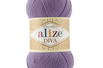 Пряжа Alize Diva (Ализе Дива) 622 фиолетовый