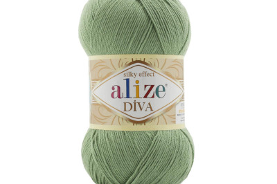 Пряжа Alize Diva (Ализе Дива) 852 зеленый