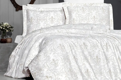 Постельное белье полуторное COTON SATIN Delmor Cream