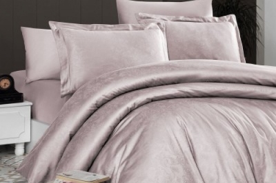 Постельное белье евро Jacguard Satin Misra White
