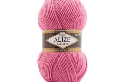 Пряжа Alize Lanagold (Ализе Ланаголд) 178 темно-розовый