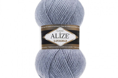 Пряжа Alize Lanagold (Ализе Ланаголд) 221 джынс светлый