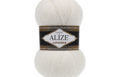 Пряжа Alize Lanagold (Ализе Ланаголд) 450 жемчужный