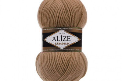 Пряжа Alize Lanagold (Ализе Ланаголд) 466 темный беж