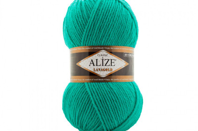 Пряжа Alize Lanagold (Ализе Ланаголд) 477 бирюзовый берег