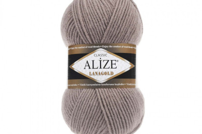 Пряжа Alize Lanagold (Ализе Ланаголд) 584 кофе с молоком