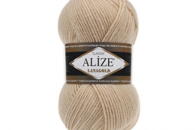 Пряжа Alize Lanagold (Ализе Ланаголд) 680 медовый