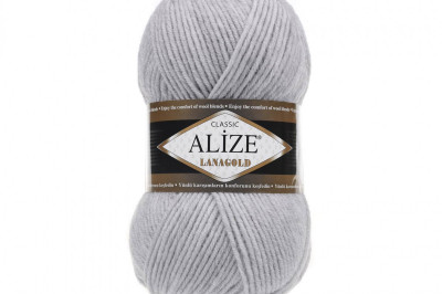 Пряжа Alize Lanagold (Ализе Ланаголд) 684 попелястый меландж