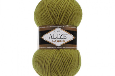 Пряжа Alize Lanagold (Ализе Ланаголд) 758 оливковый