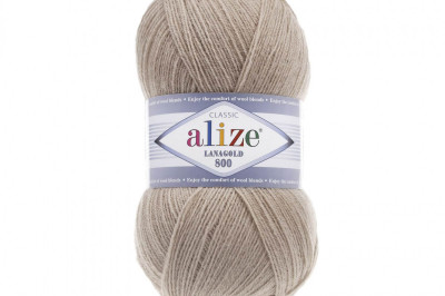 Пряжа Alize Lanagold 800 (Ланаголд 800 ) 05 бежевый