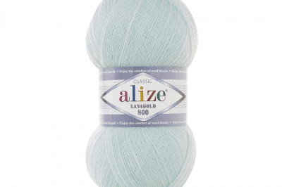 Пряжа Alize Lanagold 800 (Ланаголд 800 ) 522 мята