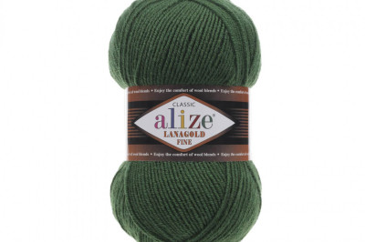 Пряжа Alize Lanagold Fine (Ланаголд Файн) 118 базилик