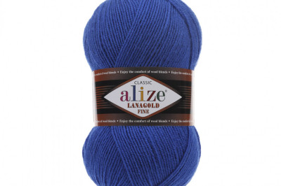 Пряжа Alize Lanagold Fine (Ланаголд Файн) 141 сапфир
