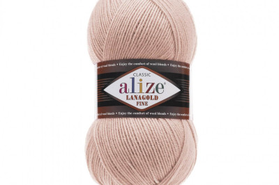 Пряжа Alize Lanagold Fine (Ланаголд Файн) 161 пудра