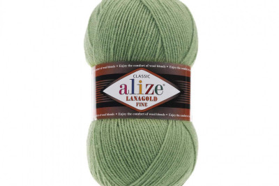 Пряжа Alize Lanagold Fine (Ланаголд Файн) 180 горная сосна