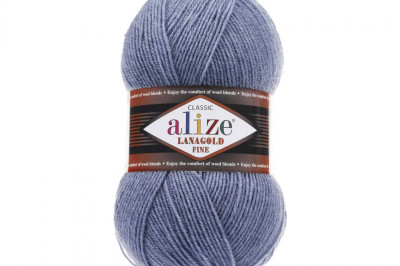 Пряжа Alize Lanagold Fine (Ланаголд Файн) 203 джынс меландж