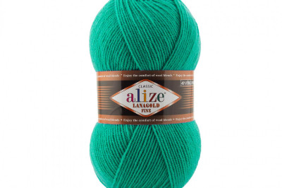 Пряжа Alize Lanagold Fine (Ланаголд Файн) 477 бирюза