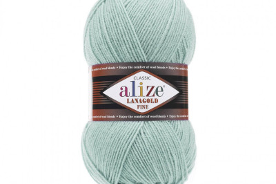 Пряжа Alize Lanagold Fine (Ланаголд Файн) 522 мята