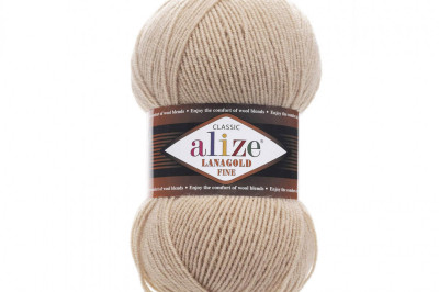 Пряжа Alize Lanagold Fine (Ланаголд Файн) 585 пармезан