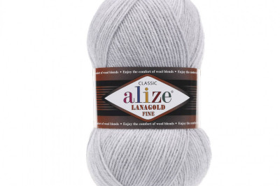 Пряжа Alize Lanagold Fine (Ланаголд Файн) 684 попельный меландж