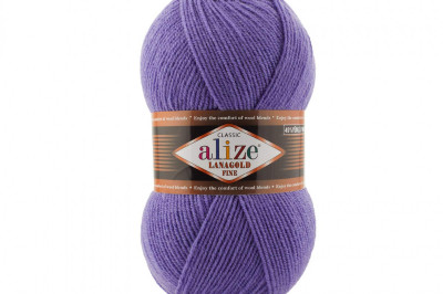 Пряжа Alize Lanagold Fine (Ланаголд Файн) 851 барвинок