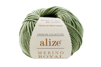 Пряжа Alize Nerino Royal  ( Мерино роял ) 192 зеленая-миндаль