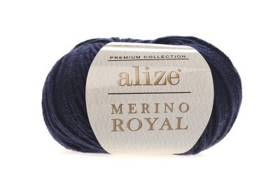 Пряжа Alize Nerino Royal  ( Мерино роял ) 58 темно-синий