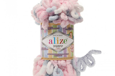 Пряжа Alize Puffy Color (Ализе Пуфи колор) 5864
