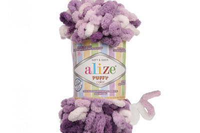 Пряжа Alize Puffy Color (Ализе Пуфи колор) 5923
