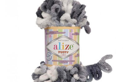 Пряжа Alize Puffy Color (Ализе Пуфи колор) 5925