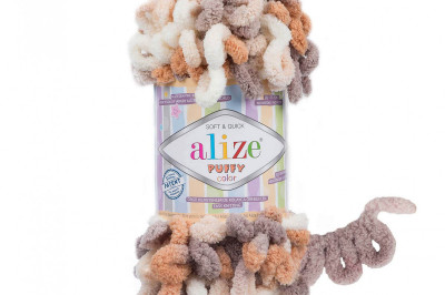 Пряжа Alize Puffy Color (Ализе Пуфи колор) 5926