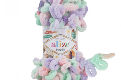 Пряжа Alize Puffy Color (Ализе Пуфи колор) 5938