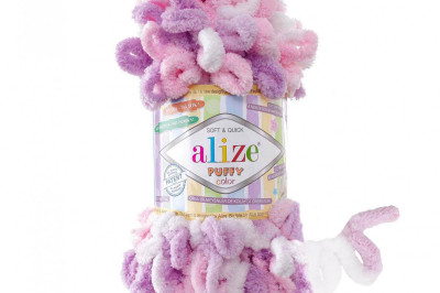 Пряжа Alize Puffy Color (Ализе Пуфи колор) 6051