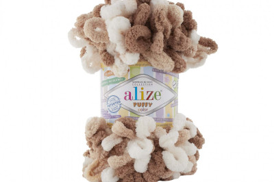 Пряжа Alize Puffy Color (Ализе Пуфи колор) 6398
