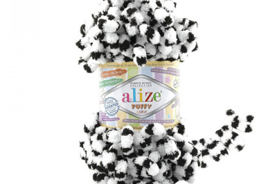 Пряжа Alize Puffy Color (Ализе Пуфи колор) 6451