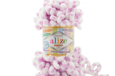 Пряжа Alize Puffy Color (Ализе Пуфи колор) 6458
