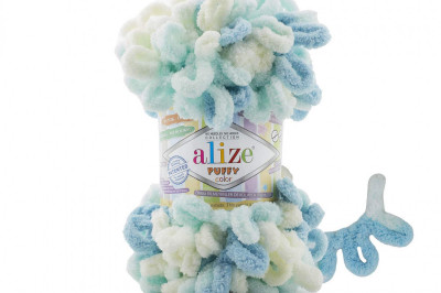 Пряжа Alize Puffy Color (Ализе Пуфи колор) 6461