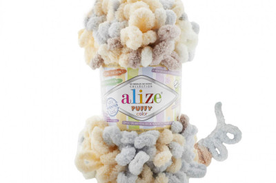 Пряжа Alize Puffy Color (Ализе Пуфи колор) 6463