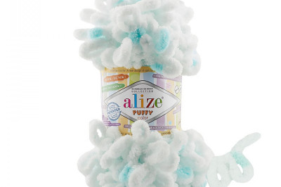Пряжа Alize Puffy Color (Ализе Пуфи колор) 6491