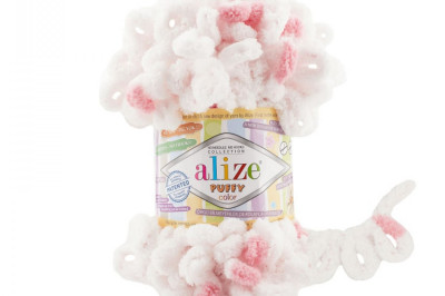 Пряжа Alize Puffy Color (Ализе Пуфи колор) 6492