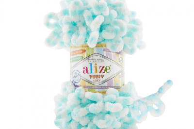 Пряжа Alize Puffy Color (Ализе Пуфи колор) 6493