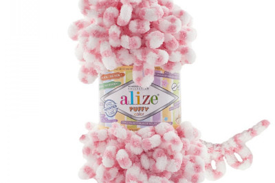 Пряжа Alize Puffy Color (Ализе Пуфи колор) 6494