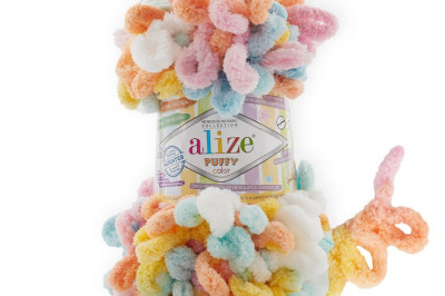 Пряжа Alize Puffy Color (Ализе Пуфи колор) 6521