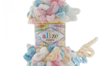 Пряжа Alize Puffy Color (Ализе Пуфи колор) 6523