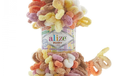 Пряжа Alize Puffy Color (Ализе Пуфи колор) 6531