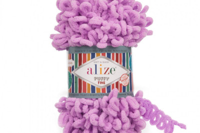 Пряжа Alize Puffy Fine (Ализе Пуфи Файн) 378